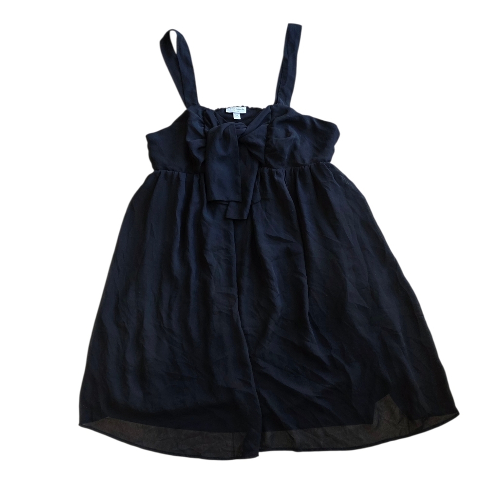 Liz Lange Maternity Black Chiffon Mini Dress XXL